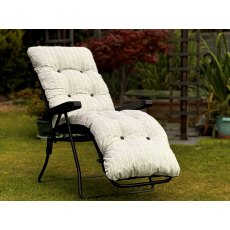 Glendale Relaxer Chair Black/Grey Stripe