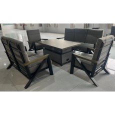 Glendale Darwin Reclining 7 Seater Sofa Dining Set