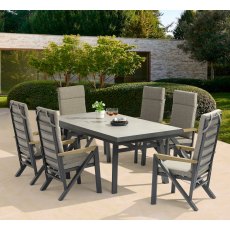 Glendale Darwin Reclining 6 Seater Dining Set