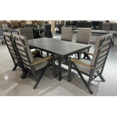 Glendale Darwin Reclining 6 Seater Dining Set