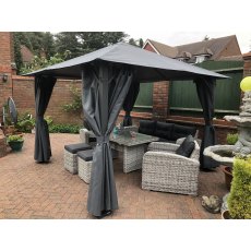 Glendale Highfield Gazebo Grey 3m x 3m