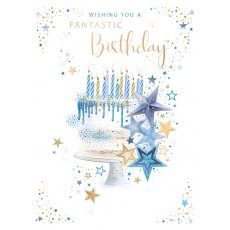 Cake & Stars Birthday Card