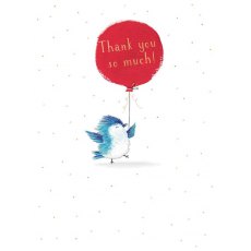 Bird & Balloon Thank You Card