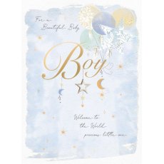 Balloons Baby Boy Card