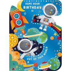 Die Cut 5th Birthday Card