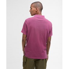 Barbour Polo Shirt Washed Raspberry