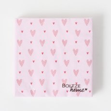 Boltze Milena Heart Napkin 20 Pack Assorted