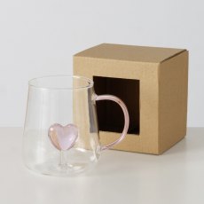 Boltze Glass Valentine Mug 10cm