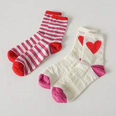 Boltze Velina Sock Cream/Pink 2 Pack