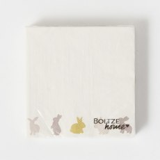 Boltze Tinka Rabbit Napkin 20 Pack Assorted