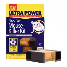 Big Cheese Block Bait Mouse Killer Kit 2 Pack