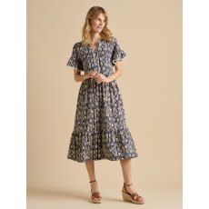 Brakeburn Midi Arrows Dress Navy