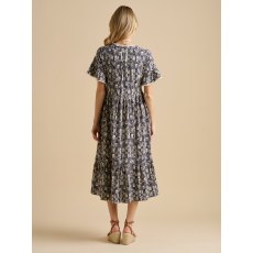 Brakeburn Midi Arrows Dress Navy