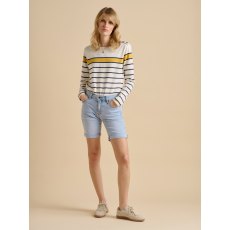 Brakeburn Bella Engineered T-Shirt Cream Stripe