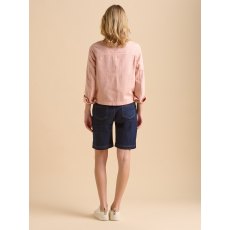 Brakeburn Denim Frill Neck Jacket Pink