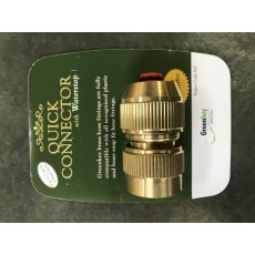 Greenkey Quick Hose Connector 1/2" With Shut Off Valve