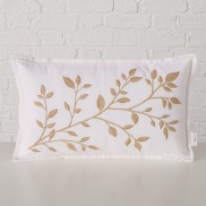 Boltze Wiola Pillow Beige Leaf