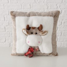 Boltze Lio Cow Pillow Beige