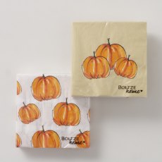 Boltze Pumpkin Napkin 20 Pack Assorted