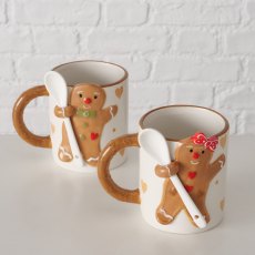 Boltze Ginger Christmas Mug 520ml Assorted