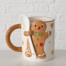 Boltze Ginger Christmas Mug 520ml Assorted