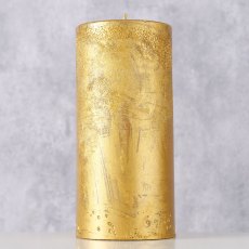 Boltze Pillar Candle Gold 14cm