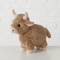 Boltze Torben Cow Plush Toy 22.5cm Brown