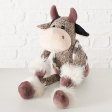 Boltze Vala Cow Plush Toy 28cm Brown