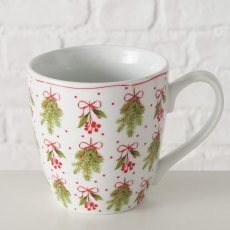 Boltze Noelle White Print Mug 480ml