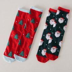 Boltze Mauno Christmas Sock Red 2 Pack