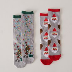 Boltze Jesper Christmas Sock Grey 2 Pack