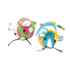 Candy Stripe Mice Cat Toy Assorted