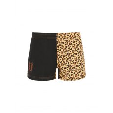 Hexby Harlequin Zip Shorts Leopard Print