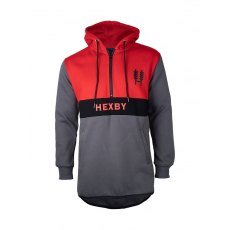 Hexby Shearing Mullet Hoodie Red/Grey