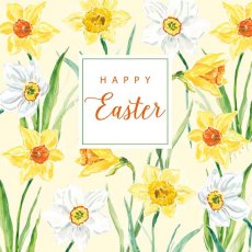 Happy Easter Flower Border Card