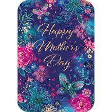 Happy Mother's Day Blue Floral Card