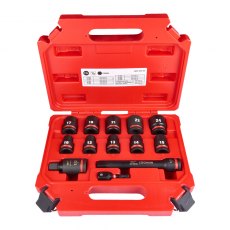 Milwaukee Shockwave Hex Socket Standard 1/2" Set 13 Piece