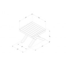 Forest Garden Slatted Table Forest Garden Slatted Table
