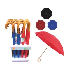 Dash Wooden Handle Umbrella Assorted Dash Wooden Handle Umbrella Assorted
