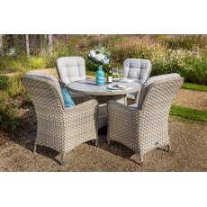 Hartman Eton Round Dining Set 4 Seater Hartman Eton Round Dining Set 4 Seater