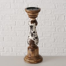 Boltze Montana Mango Wood Candle Holder Boltze Montana Mango Wood Candle Holder