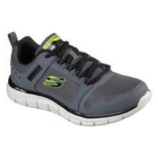 Skechers Track Knockhill Trainer Charcoal/Black Skechers Track Knockhill Trainer Charcoal/Black