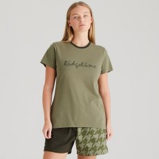 Ridgeline Signature T-Shirt Khaki Green Ridgeline Signature T-Shirt Khaki Green