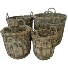 Lows Of Dundee Round Basket With Ear Handles Lows Of Dundee Round Basket With Ear Handles