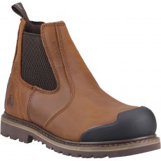 Amblers Men's FS225 Goodyear Welted Waterproof Pull On Chelsea Safety Boot Brown Amblers Men's FS225 Goodyear Welted Waterproof Pull On Chelsea Safety Boot Brown