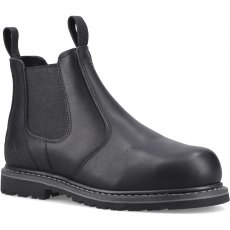 Amblers Unisex FS5 Goodyear Welted Pull On Safety Dealer Boot Black Amblers Unisex FS5 Goodyear Welted Pull On Safety Dealer Boot Black