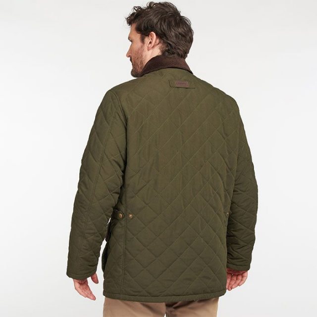 Barbour Burton Quilted Jacket Olive Size L