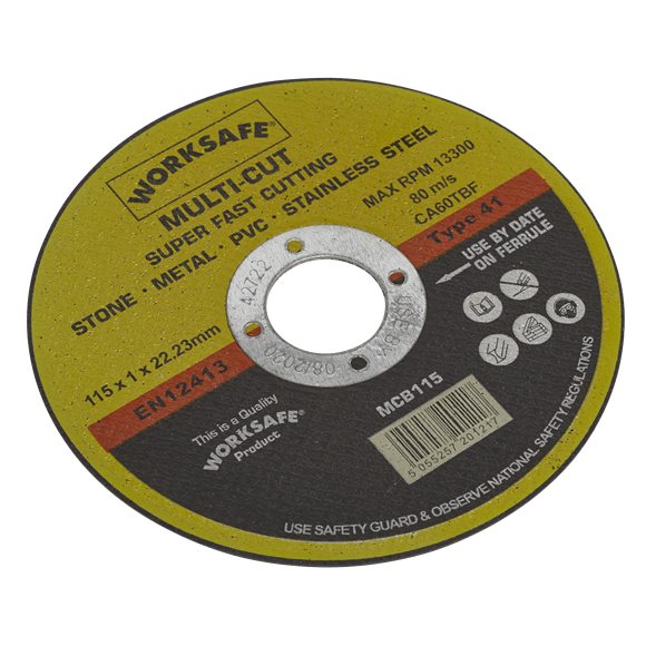 Sealey Sealey Multi Purpose Cutting Disc 115mm 10 Pack
