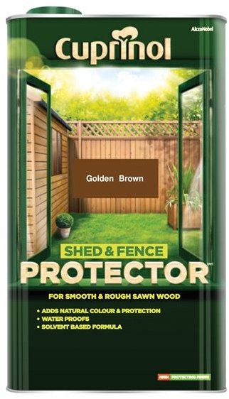 cuprinol shed and fence protector golden brown