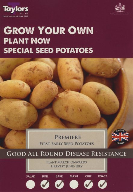 Taylors Bulbs Taylor's Bulbs Seed Potatoes Premiere 10 Pack